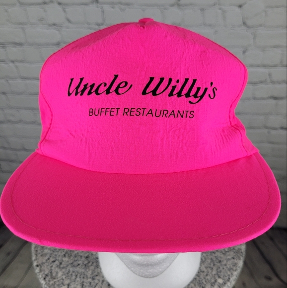 CLUB 21 | vintage Uncle Willy's Buffet Restaurants flat brim snapback cap hat - Picture 2 of 9